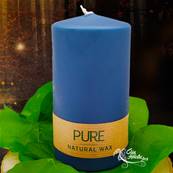 Bougie Cylindre Bleu Nuit 52h Pure Candle