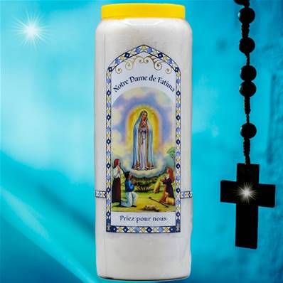 Neuvaine image - Notre Dame de Fatima - Cire Végétale