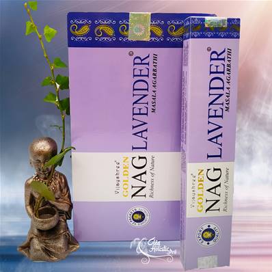 Encens Golden Nag Lavender - Lavande - Pack de 12