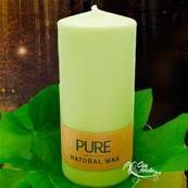Bougie Cylindre Vert Tendre 41h Pure Candle