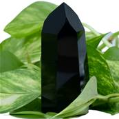Obsidienne Noire - Pointe à Facettes - Qualité A - 150 à 190g